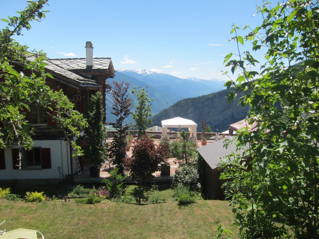 Bed and Breakfast La Demeure Des Elfes Albinen Exterior foto