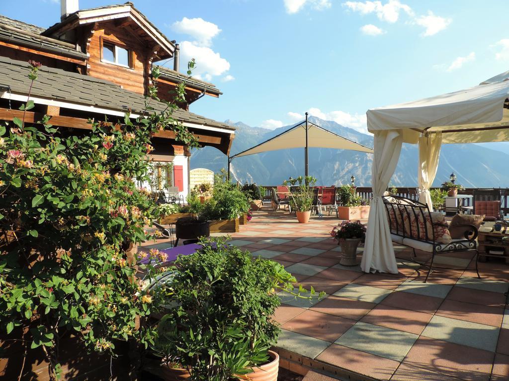 Bed and Breakfast La Demeure Des Elfes Albinen Exterior foto